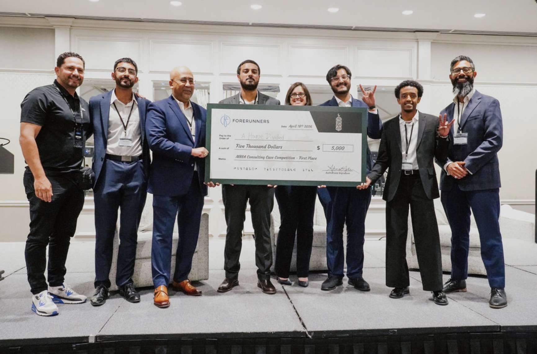Mosaic and Forerunners case competition winners at The Muslim Business Conference 2026