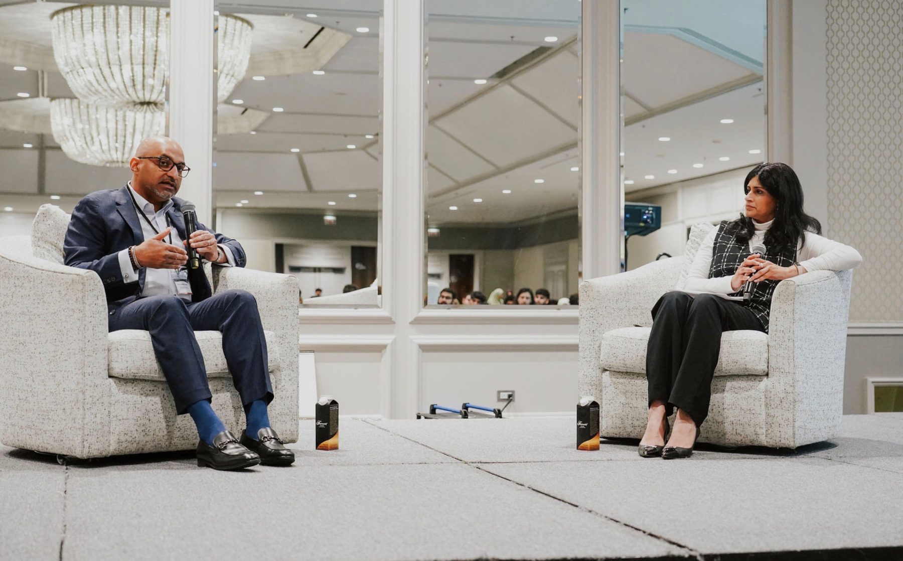 Speakers in conversation at The Muslim Business Conference